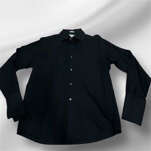 Banana Republic Black Dress Shirt Classic Tailored Design